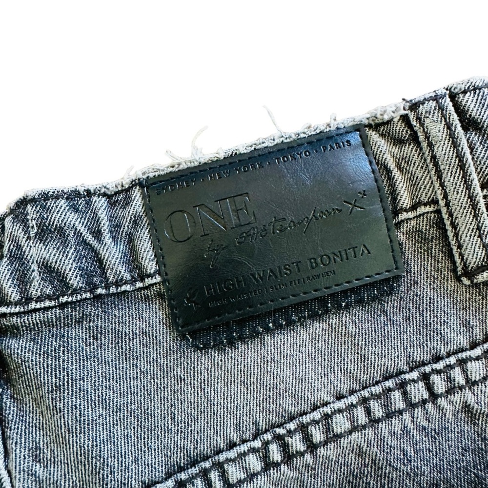 One Teaspoon High Waist Bonita Denim Shorts - Picture 8 of 11